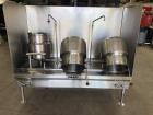 Vulcan Vkt64/666 64" Table With (3) 6 Gallon Direct Steam Tilting Kettles